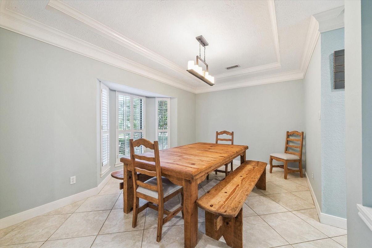 Dining room, Interior, Pendant Lights