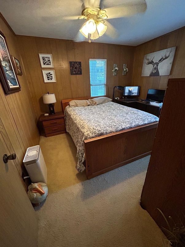 Bedroom, Interior, Wooden Walls