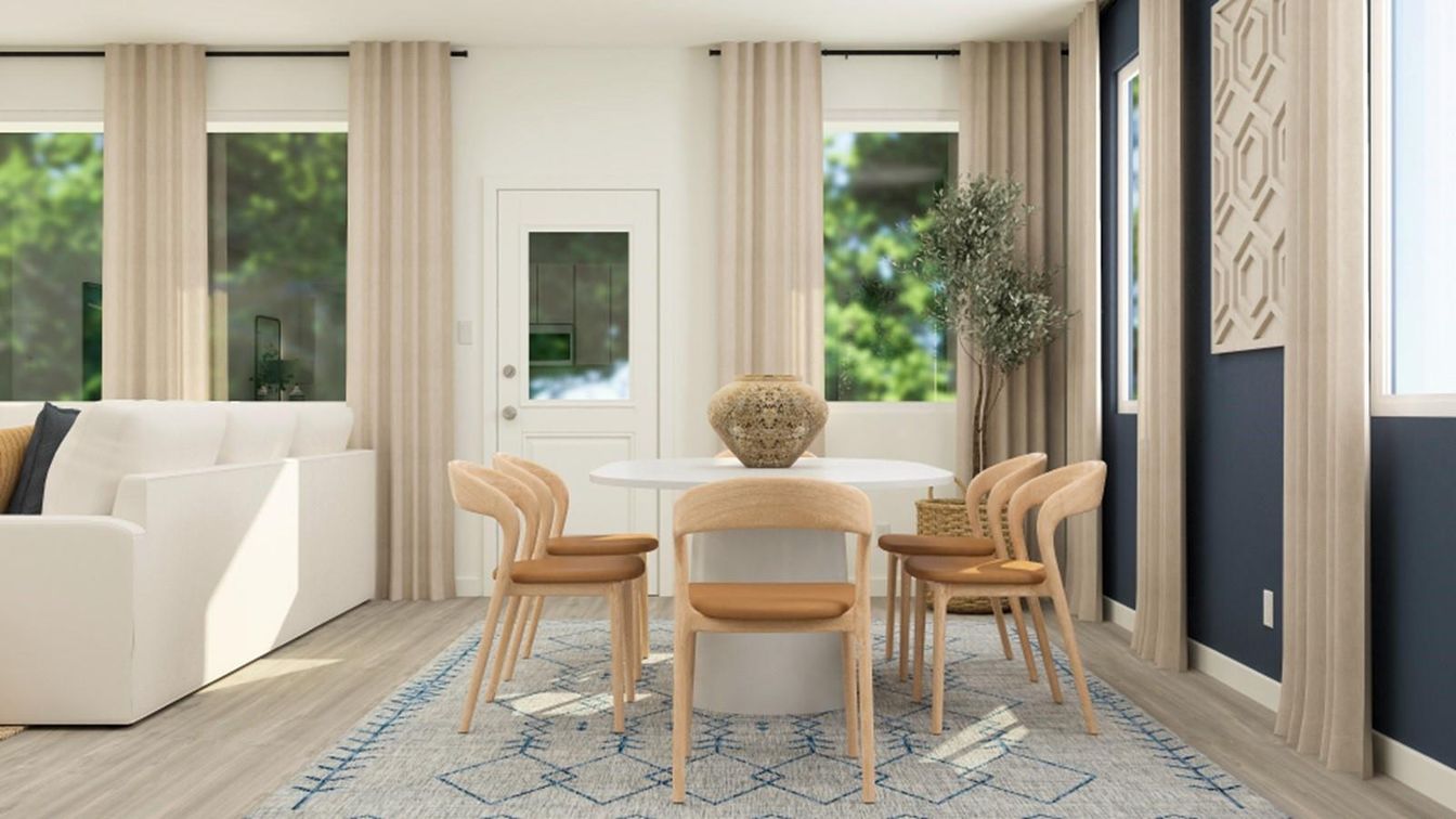 Dining room, Interior, Wood Texture Flooring
