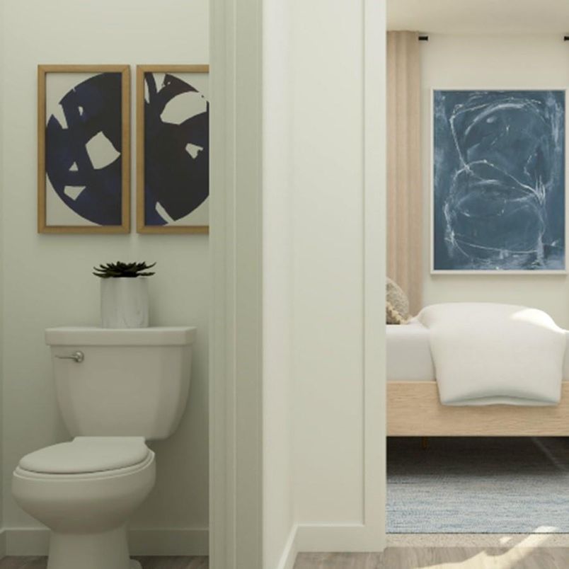 Bathroom, Interior, Wood Texture Flooring