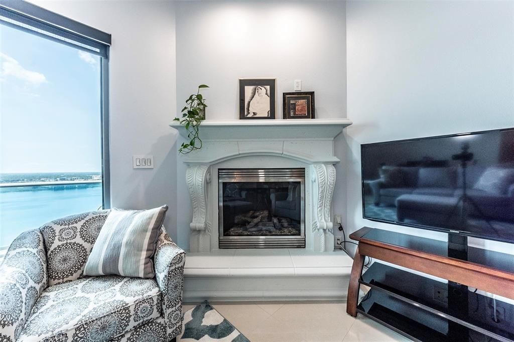 Fireplace, Interior, Water