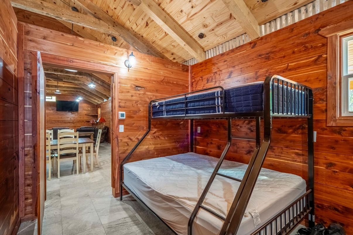 Bedroom, Dining room, Interior, Wooden Beams, Wooden Ceilings, Wooden Walls