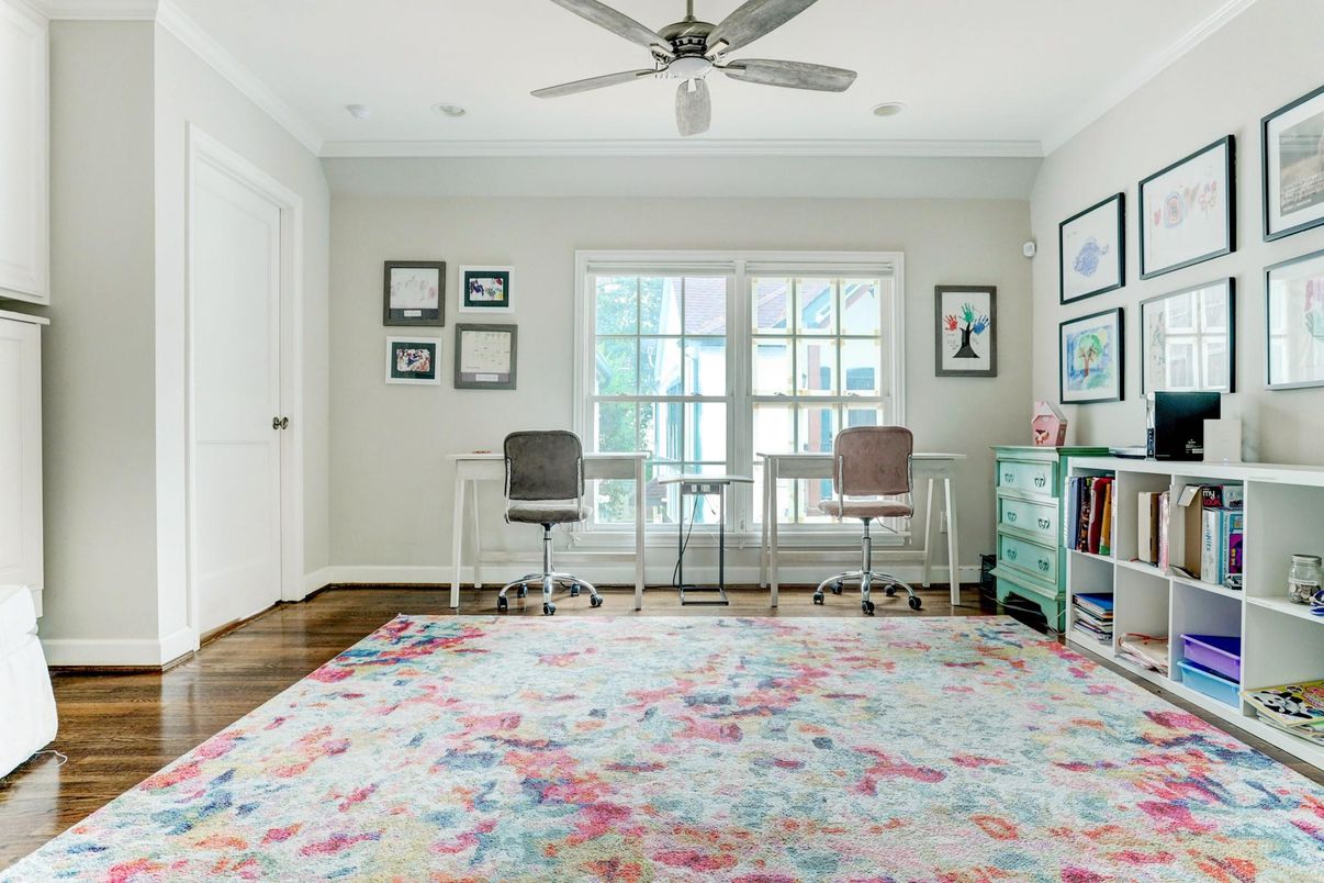 Home Office, Interior, Wood Texture Flooring