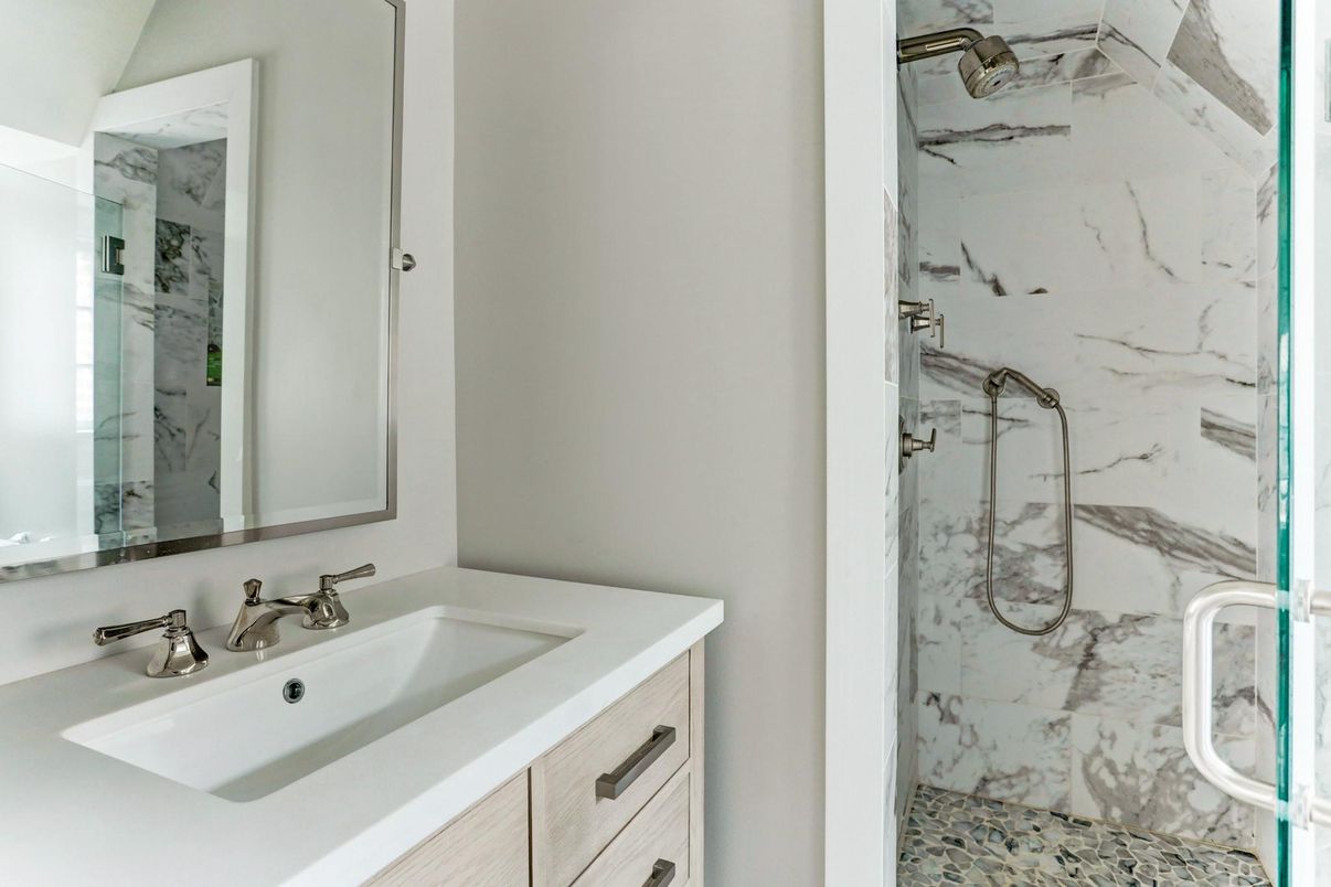 Bathroom, Interior, Marble Walls