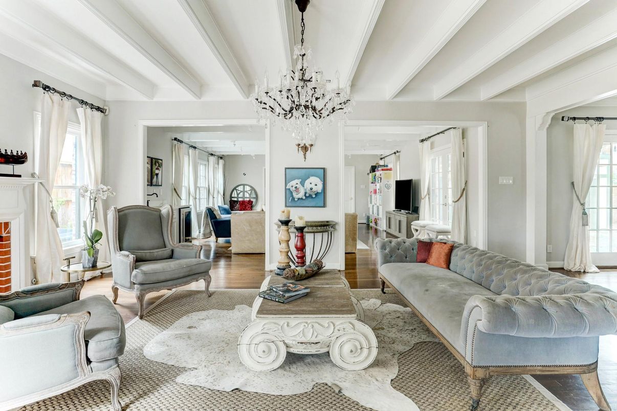 Chandelier, Interior, Living room, Wood Texture Flooring