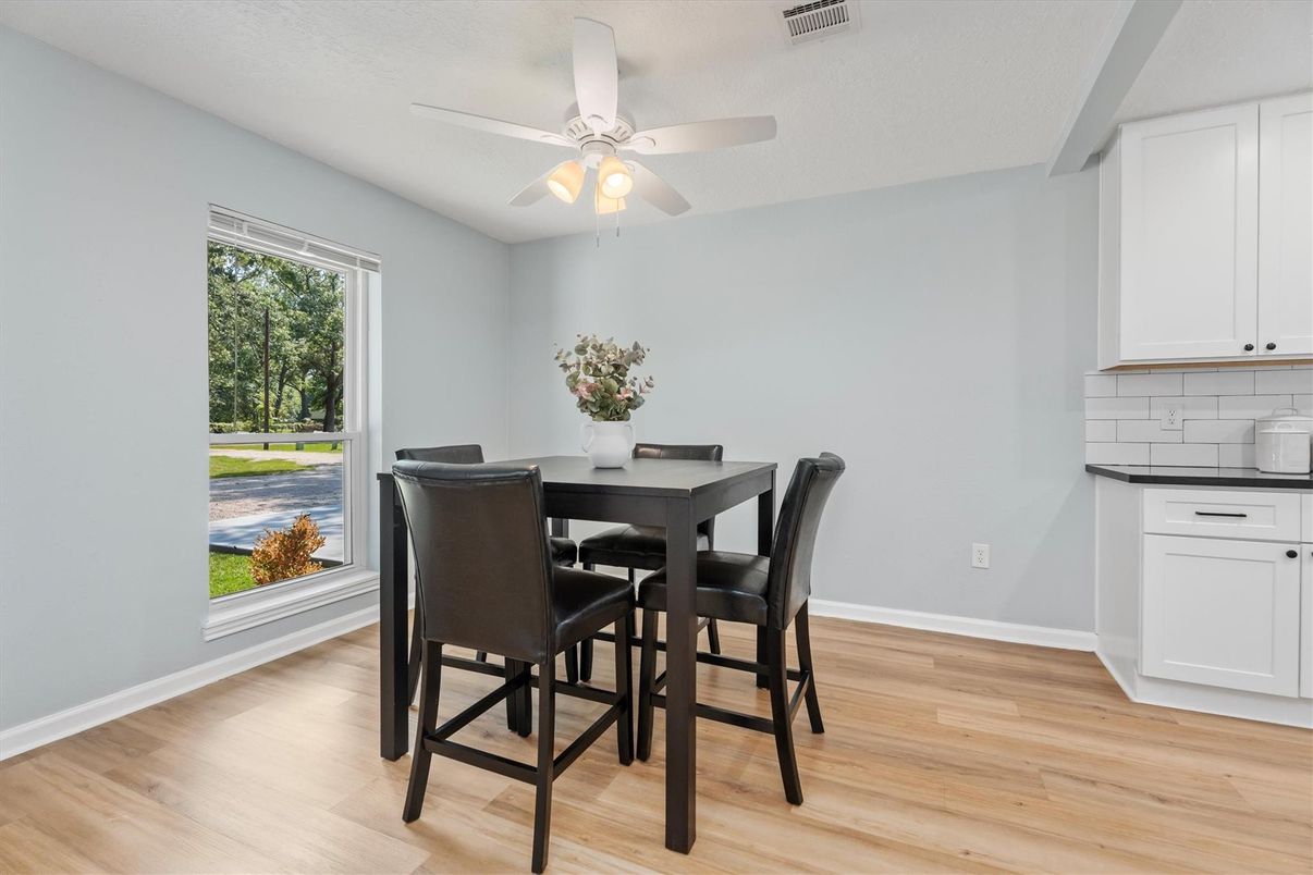 Dining room, Interior, Wood Texture Flooring