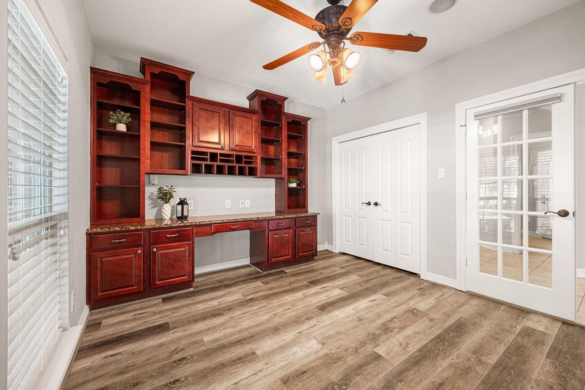 Home Office, Interior, Wood Texture Flooring