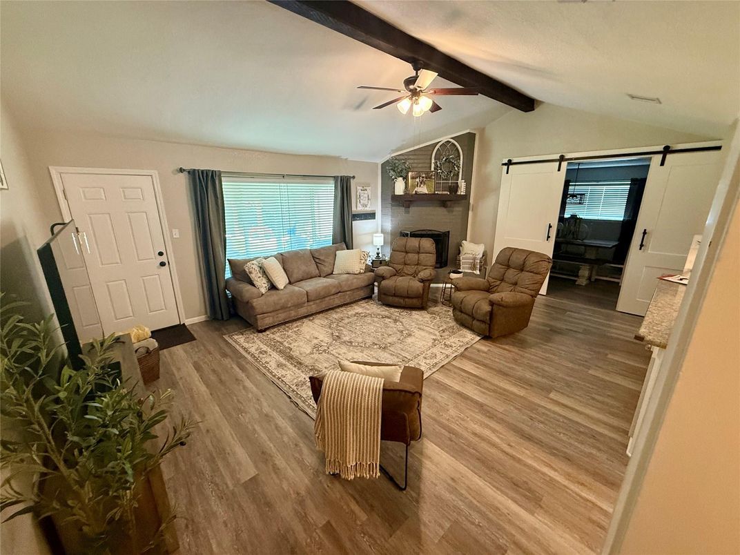 Interior, Living room, Wooden Beams, Wood Texture Flooring
