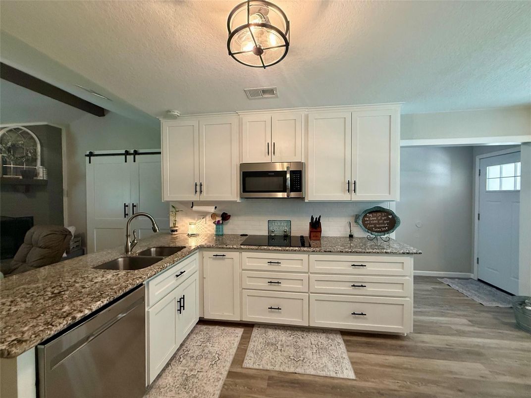 Interior, Kitchen, Wood Texture Flooring