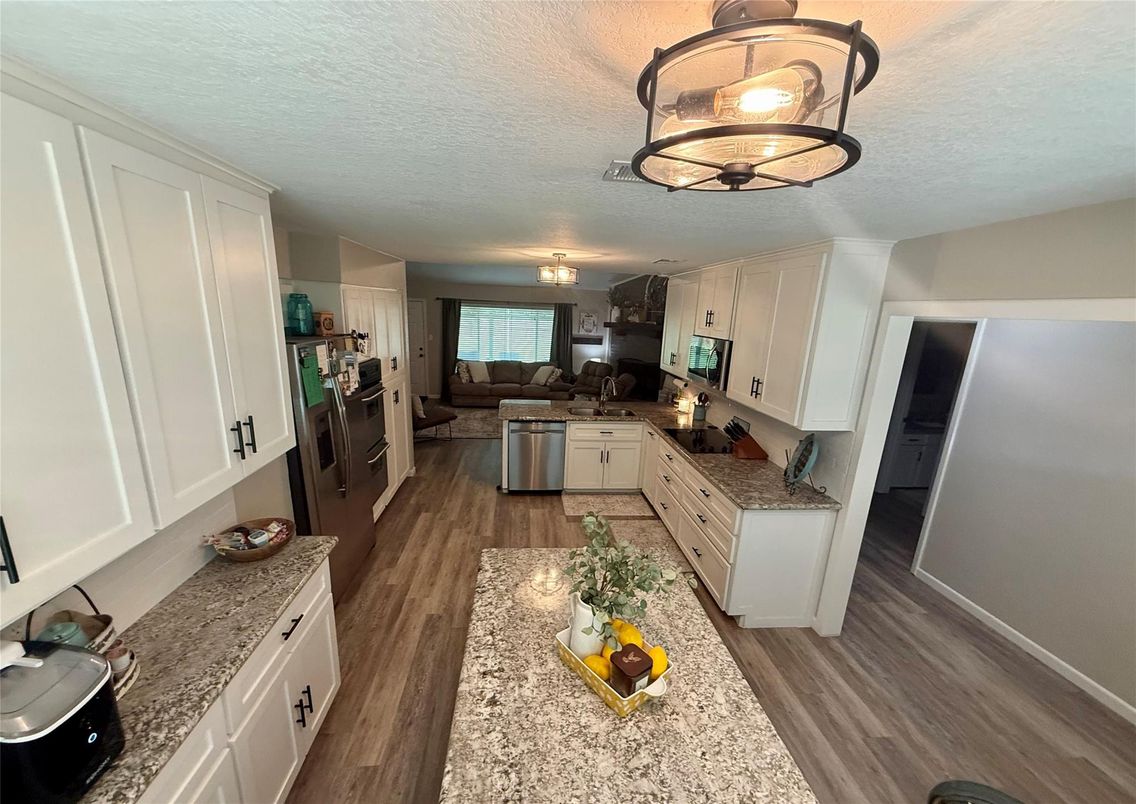 Interior, Kitchen, Living room, Wood Texture Flooring