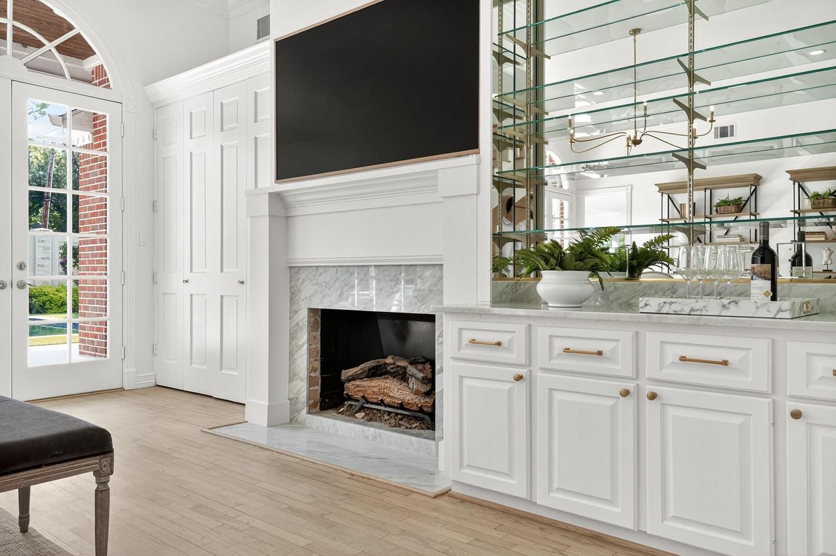 Fireplace, Interior, Wood Texture Flooring