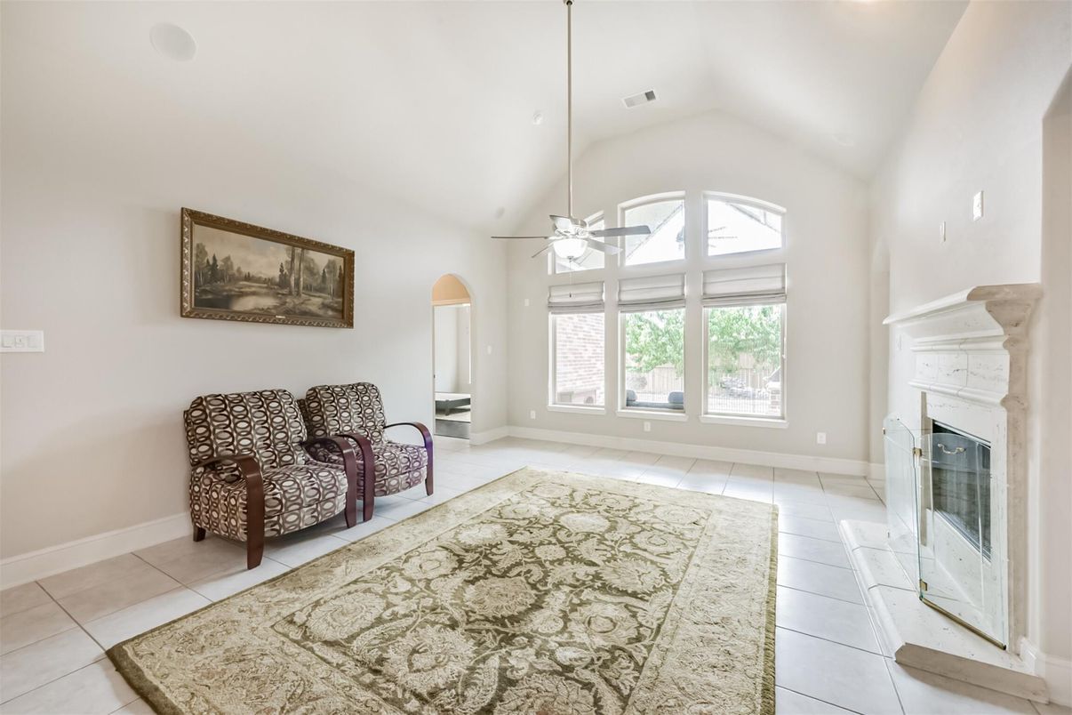 Empty room, Fireplace, Interior
