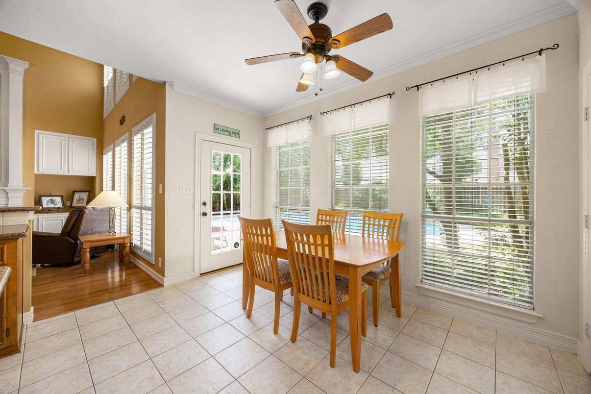 Dining room, Interior, Wood Texture Flooring