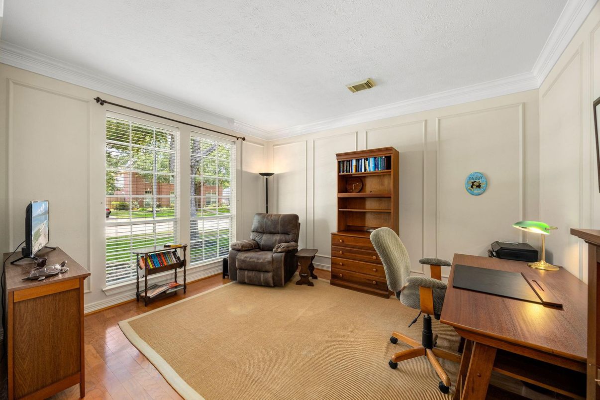 Home Office, Interior, Wood Texture Flooring