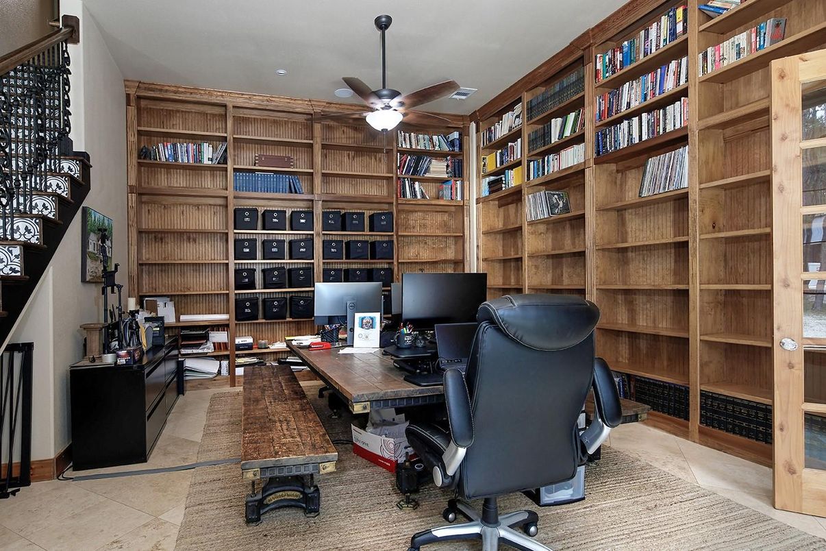 Home Office, Interior, Recessed Lighting