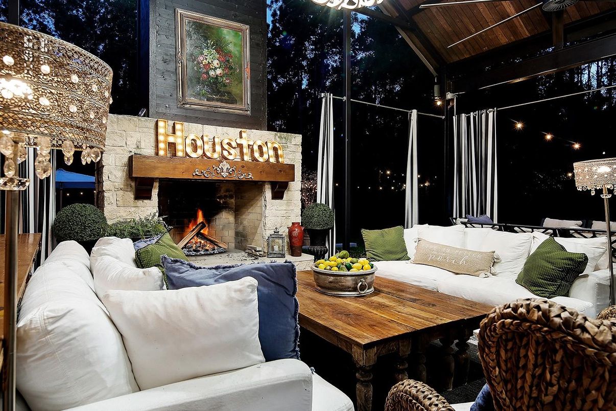 Dining room, Fireplace, Interior, Living room