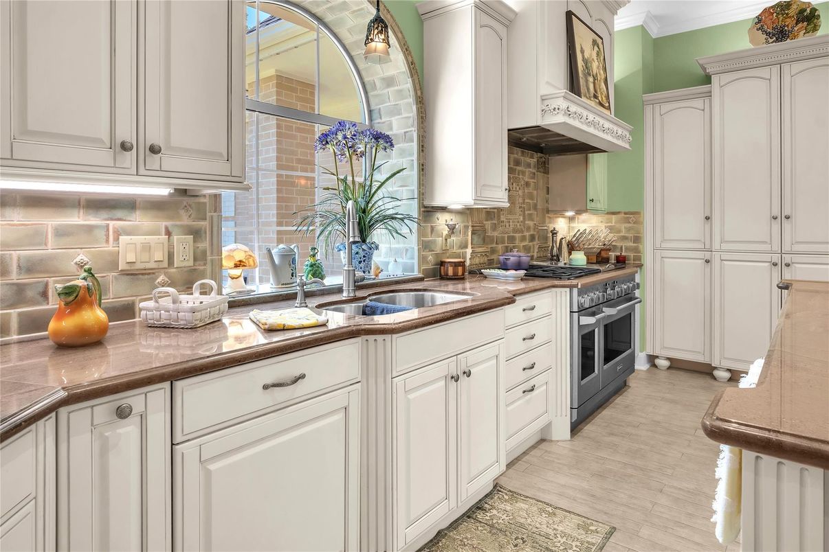 Interior, Kitchen, Wood Texture Flooring