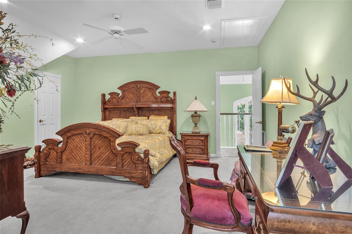 Bedroom, Interior, Recessed Lighting