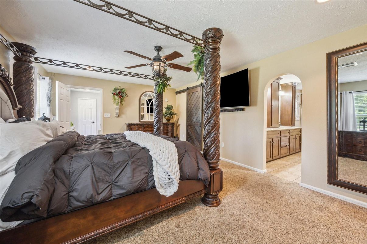 Bedroom, Interior, Recessed Lighting