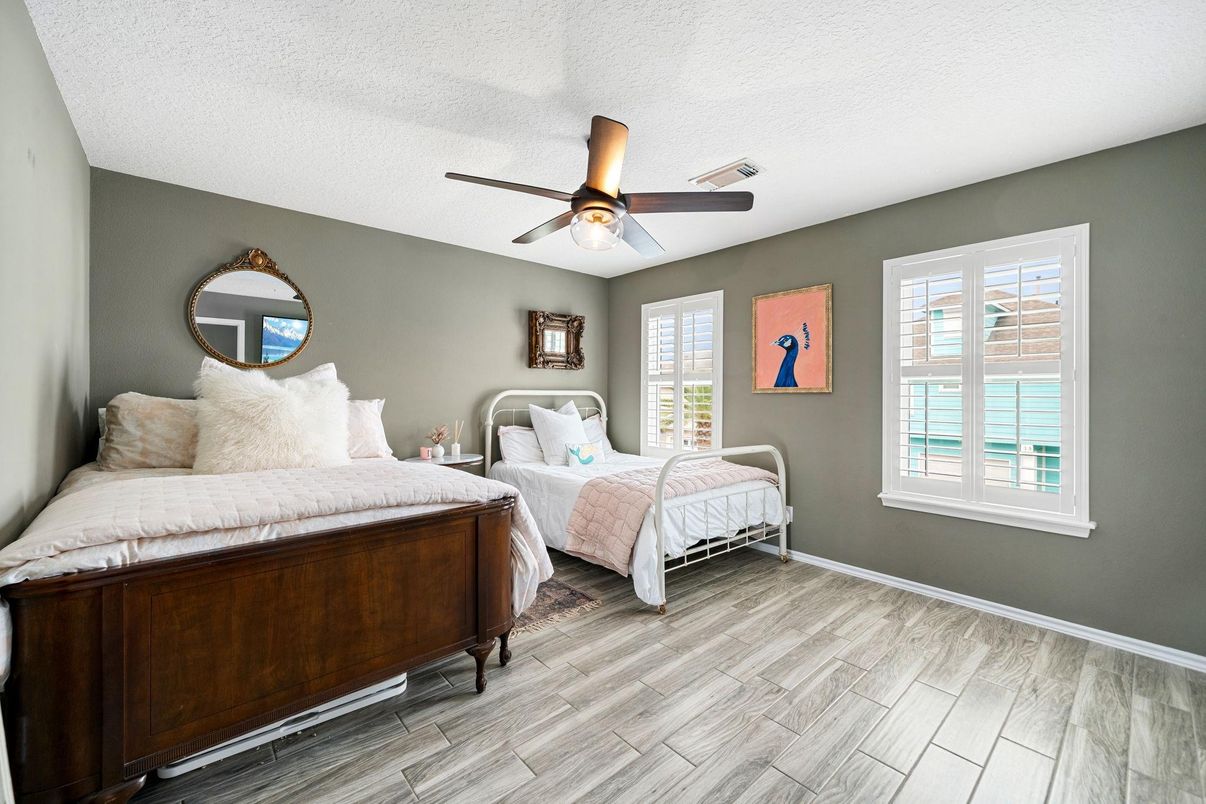 Bedroom, Interior, Wood Texture Flooring