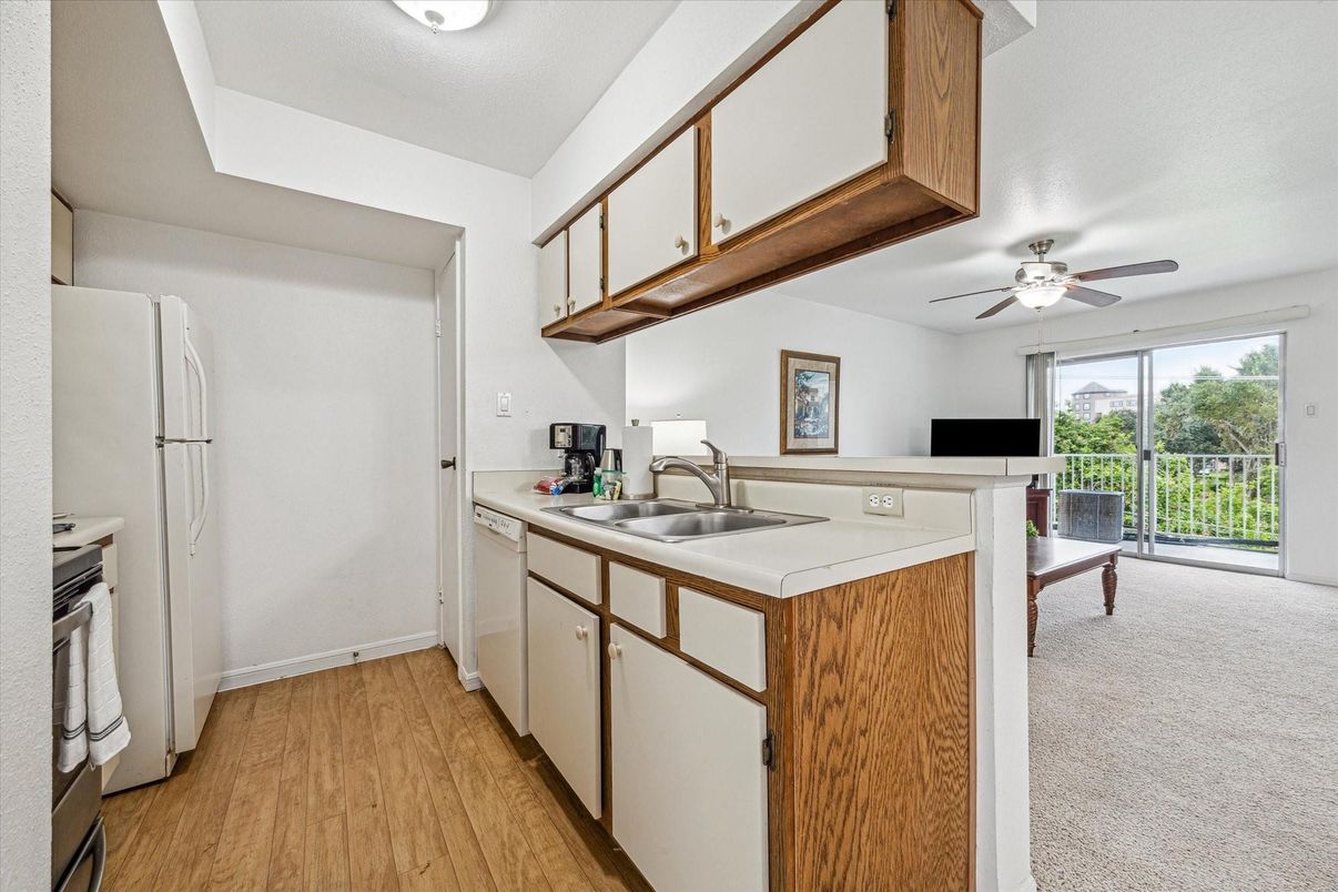 Interior, Kitchen, Wood Texture Flooring