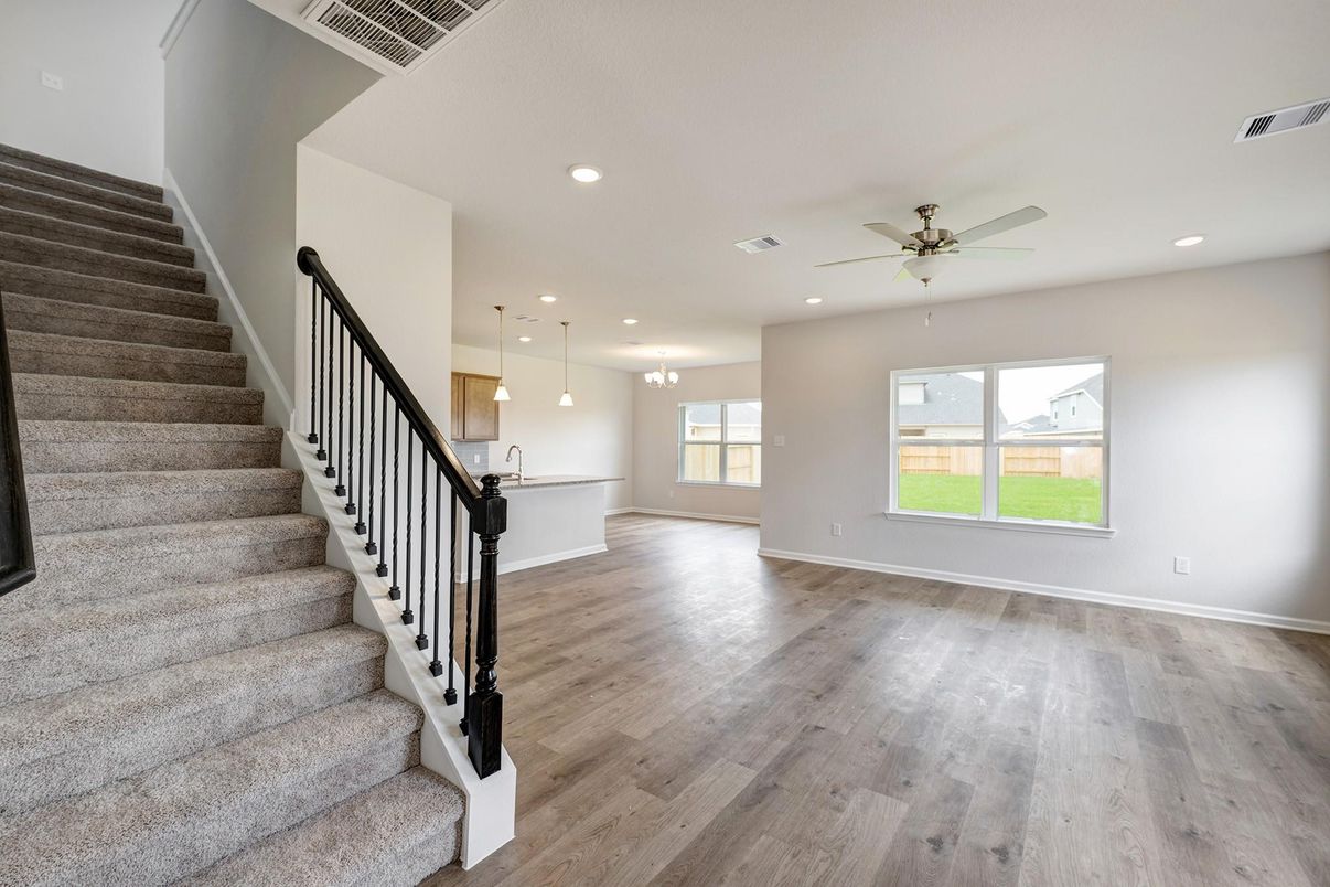 Interior, Pendant Lights, Recessed Lighting, Wood Texture Flooring