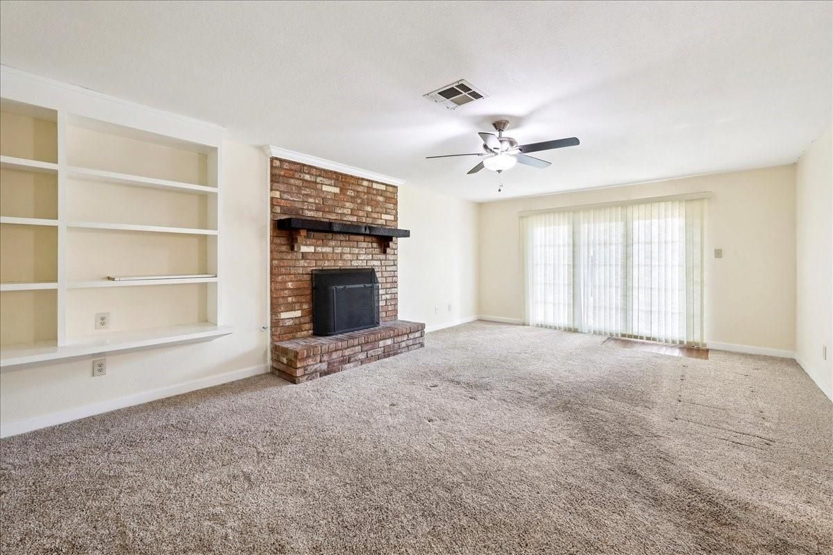 Empty room, Fireplace, Interior, Stone Walls