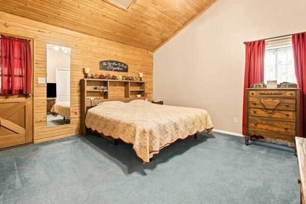 Bedroom, Interior, Wooden Ceilings, Wooden Walls