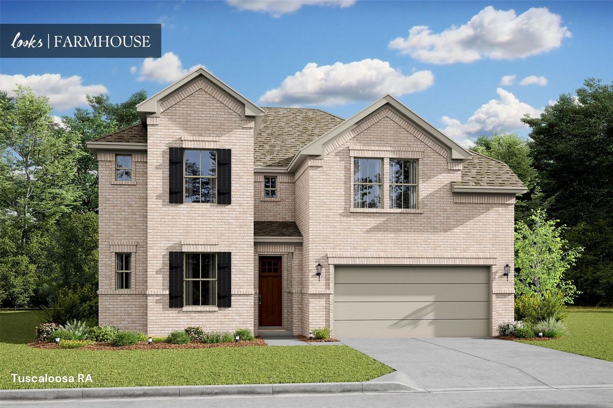 Attached, Exterior, Facade, Brick Traditional