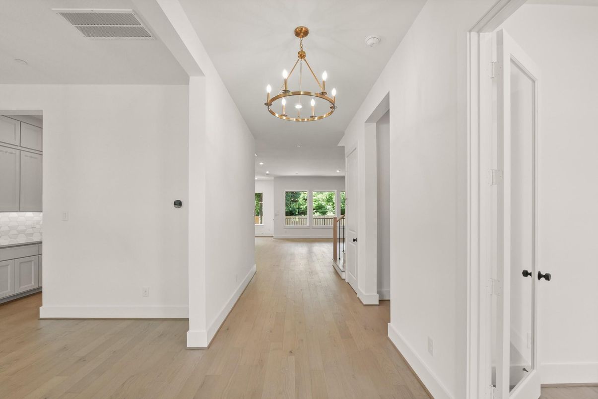 Chandelier, Interior, Recessed Lighting, Wood Texture Flooring