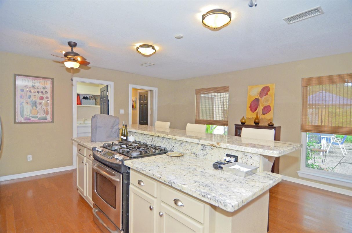 Interior, Kitchen, Wood Texture Flooring