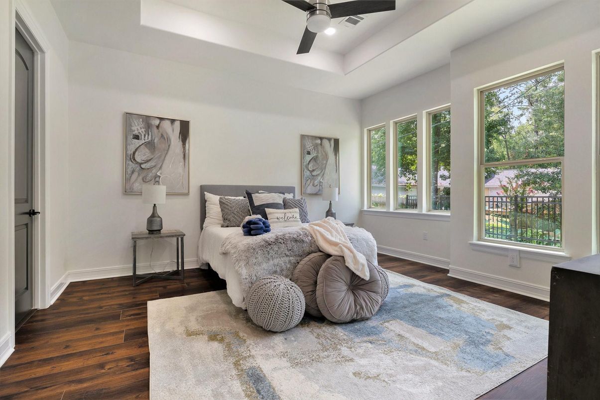Bedroom, Interior, Wood Texture Flooring