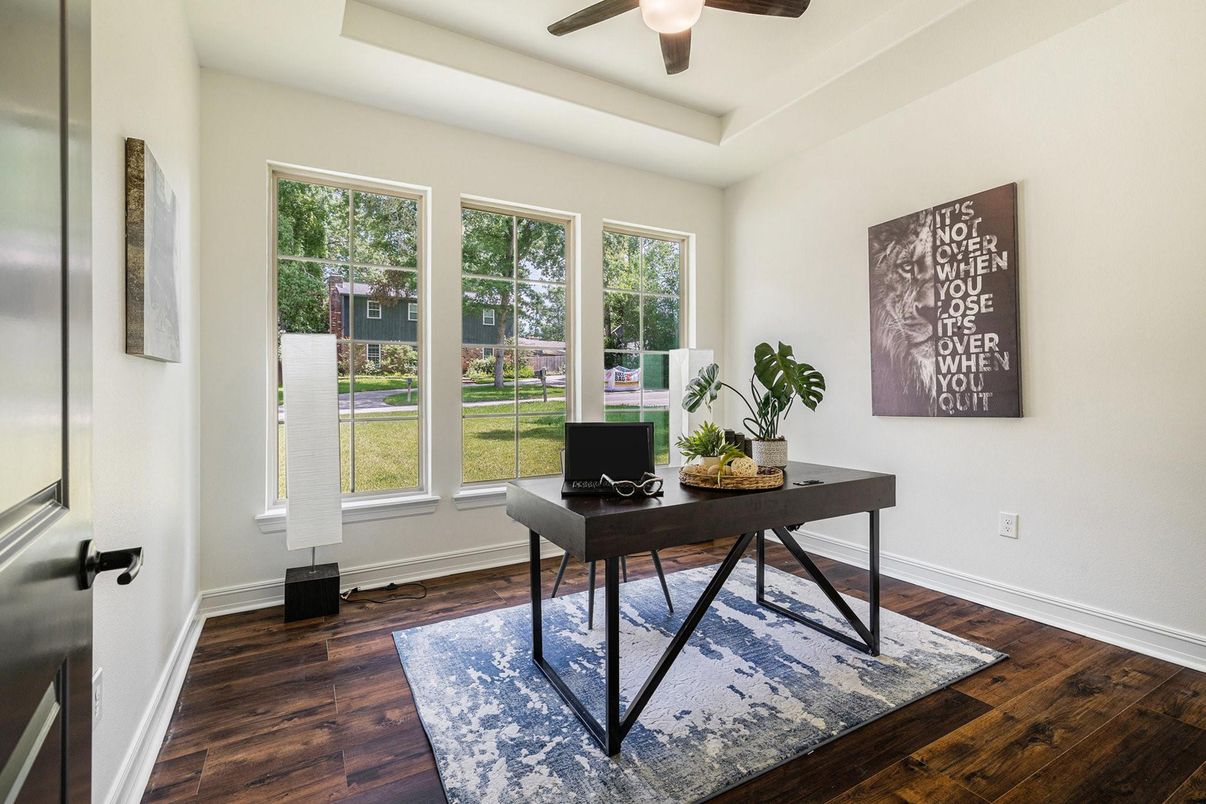 Home Office, Interior, Wood Texture Flooring