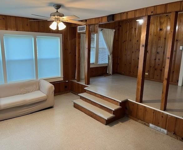 Empty room, Interior, Wooden Walls