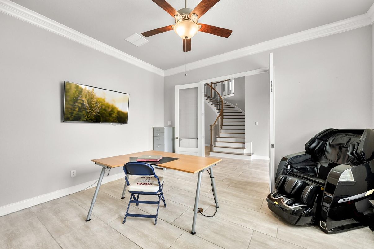Home Office, Interior, Wood Texture Flooring