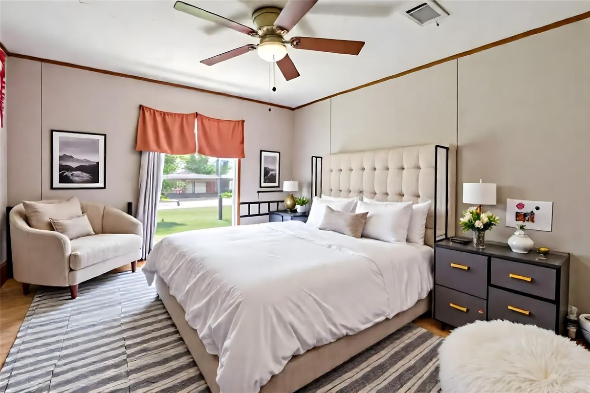 Bedroom, Interior, Wood Texture Flooring