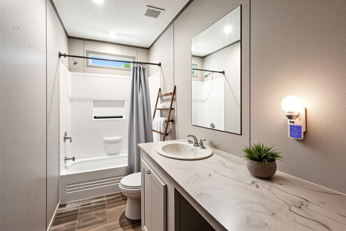 Bathroom, Interior, Recessed Lighting