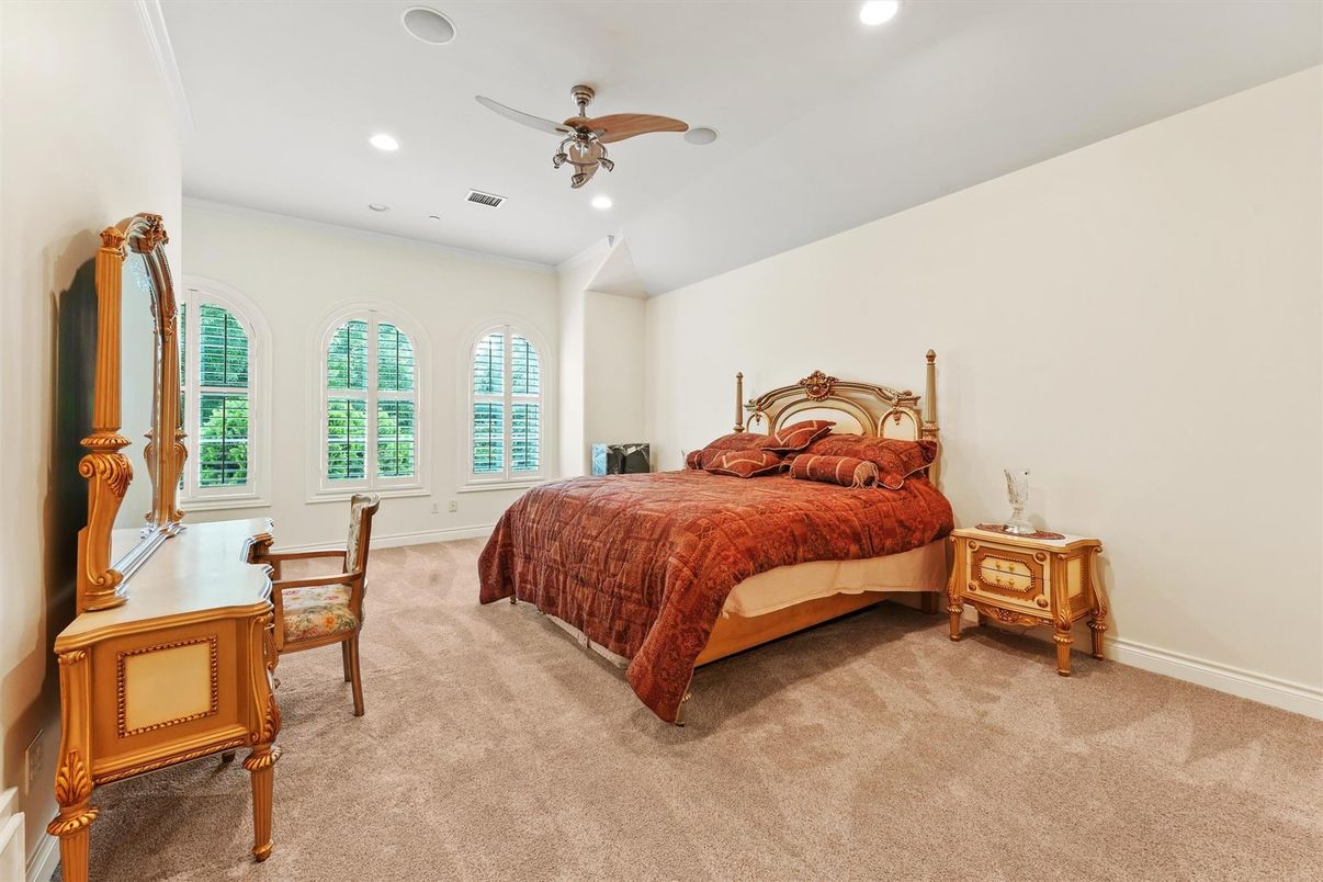 Bedroom, Interior, Recessed Lighting