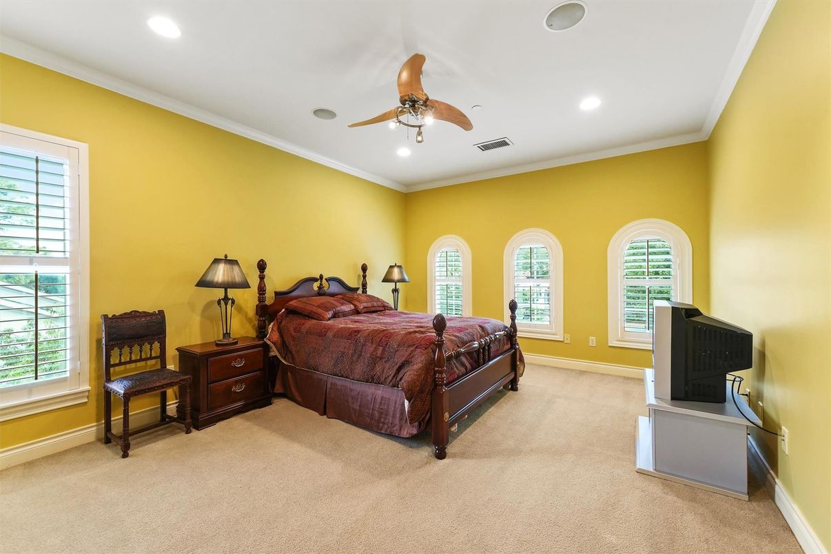 Bedroom, Interior, Recessed Lighting