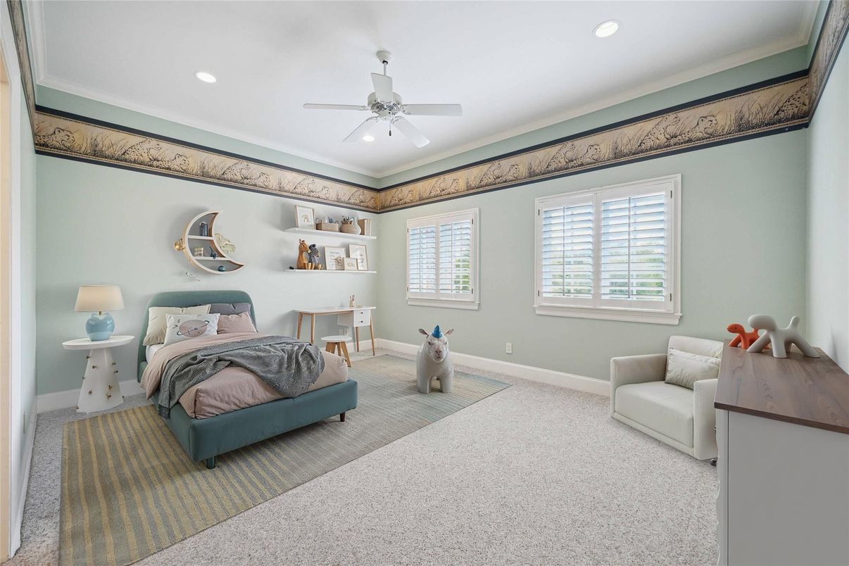Bedroom, Interior, Recessed Lighting