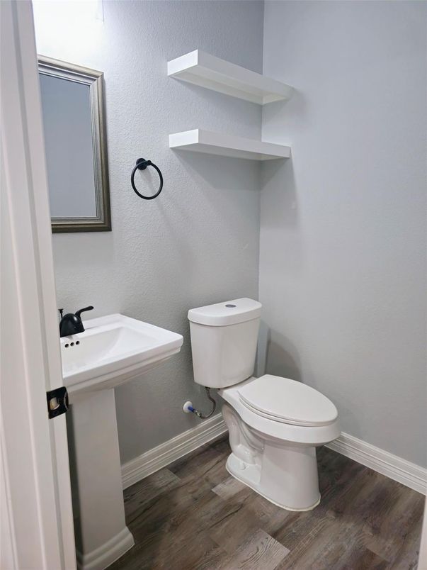Bathroom, Interior, Wood Texture Flooring