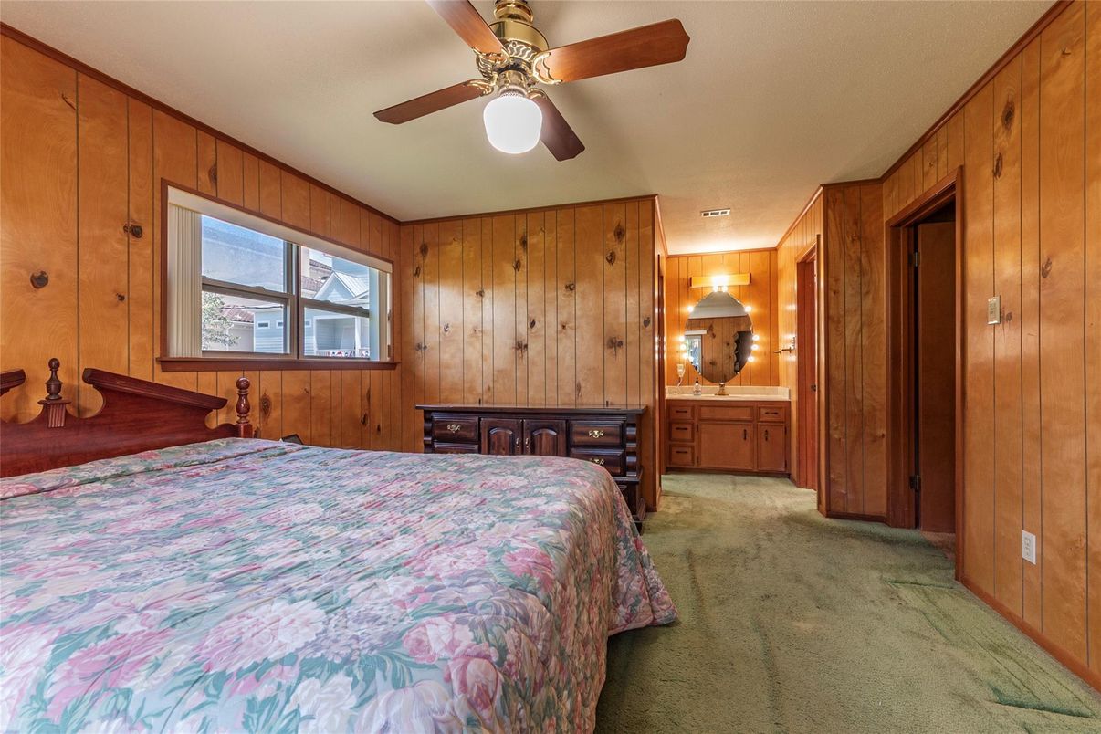 Bedroom, Interior, Wooden Walls