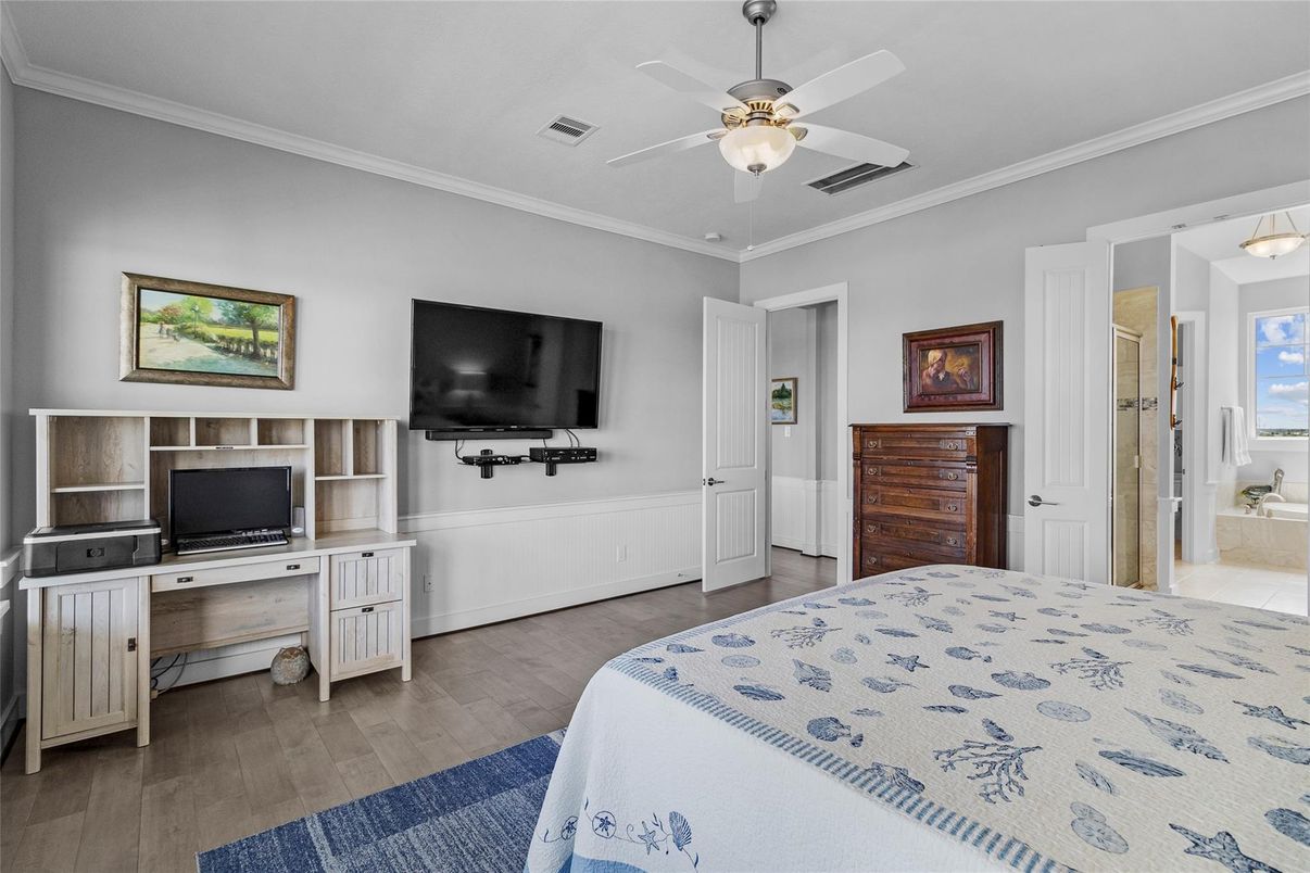 Bedroom, Interior, Wood Texture Flooring