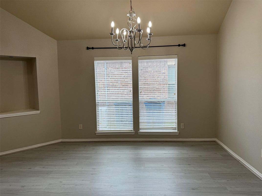 Chandelier, Empty room, Interior, Wood Texture Flooring