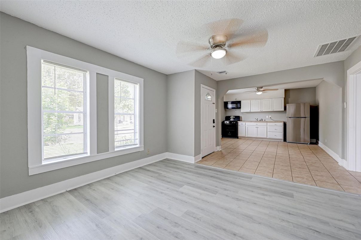Empty room, Interior, Kitchen, Wood Texture Flooring