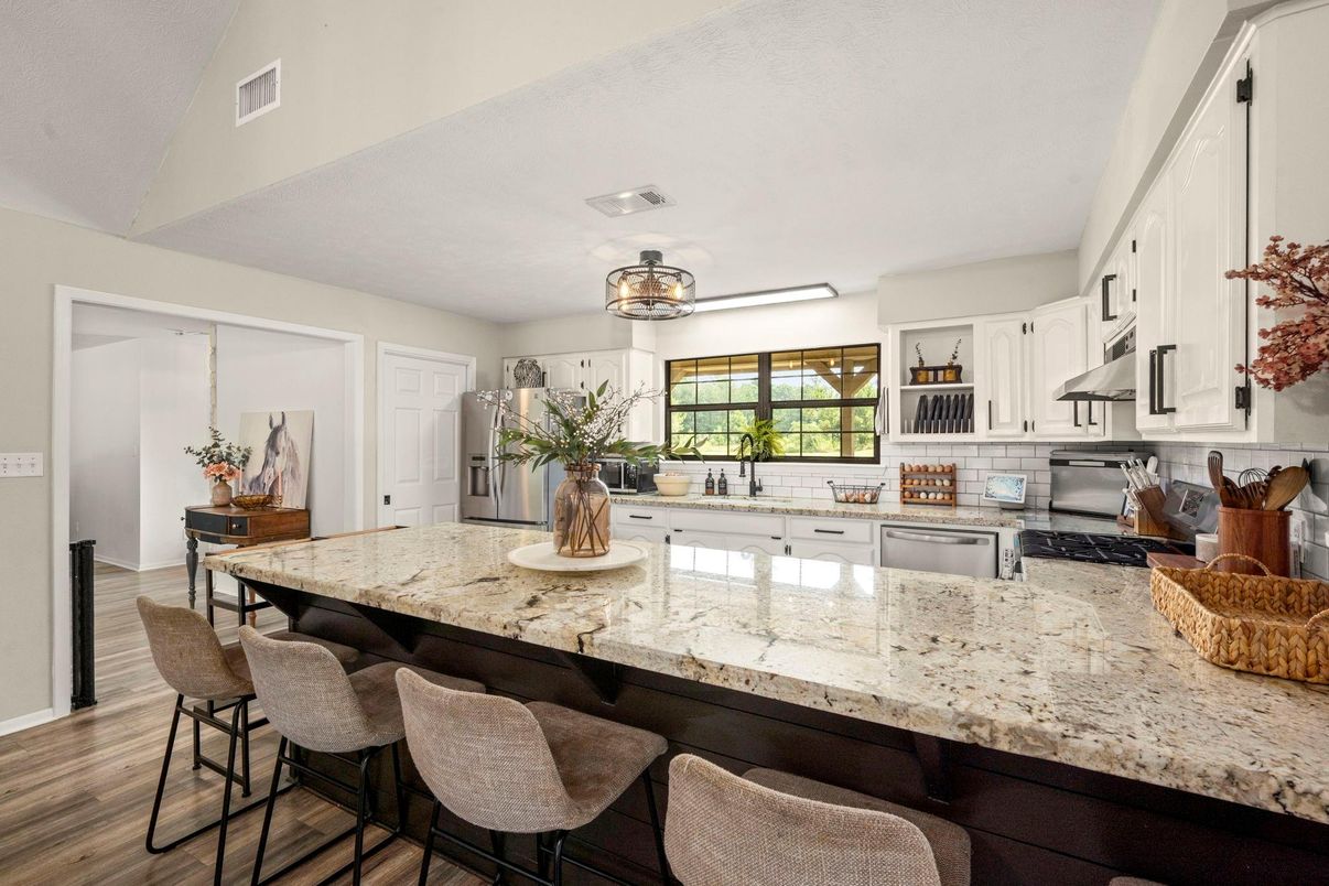 Interior, Kitchen, Wood Texture Flooring