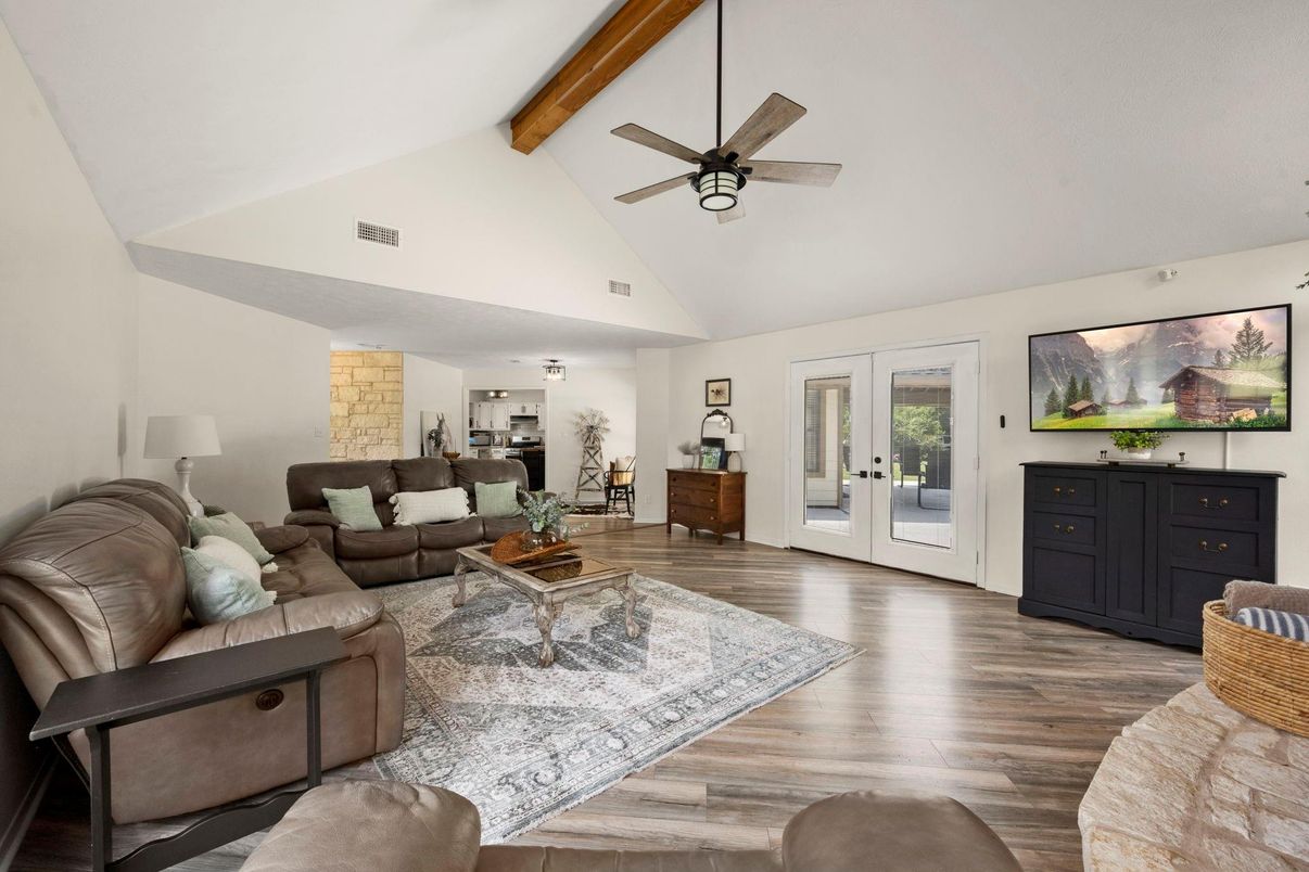 Interior, Living room, Wooden Beams, Wood Texture Flooring