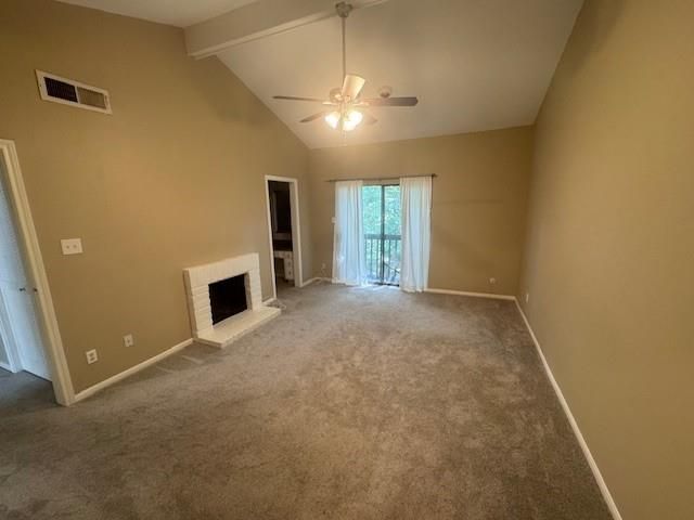 Empty room, Fireplace, Interior