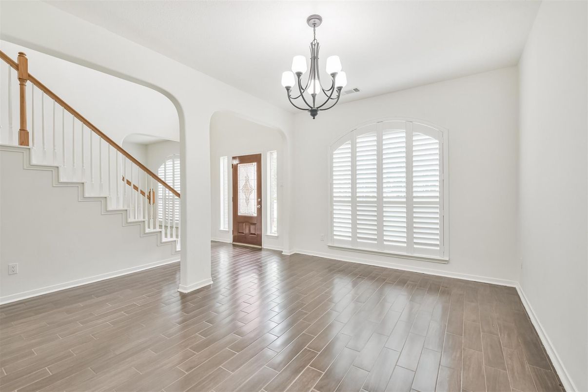 Chandelier, Interior, Wood Texture Flooring