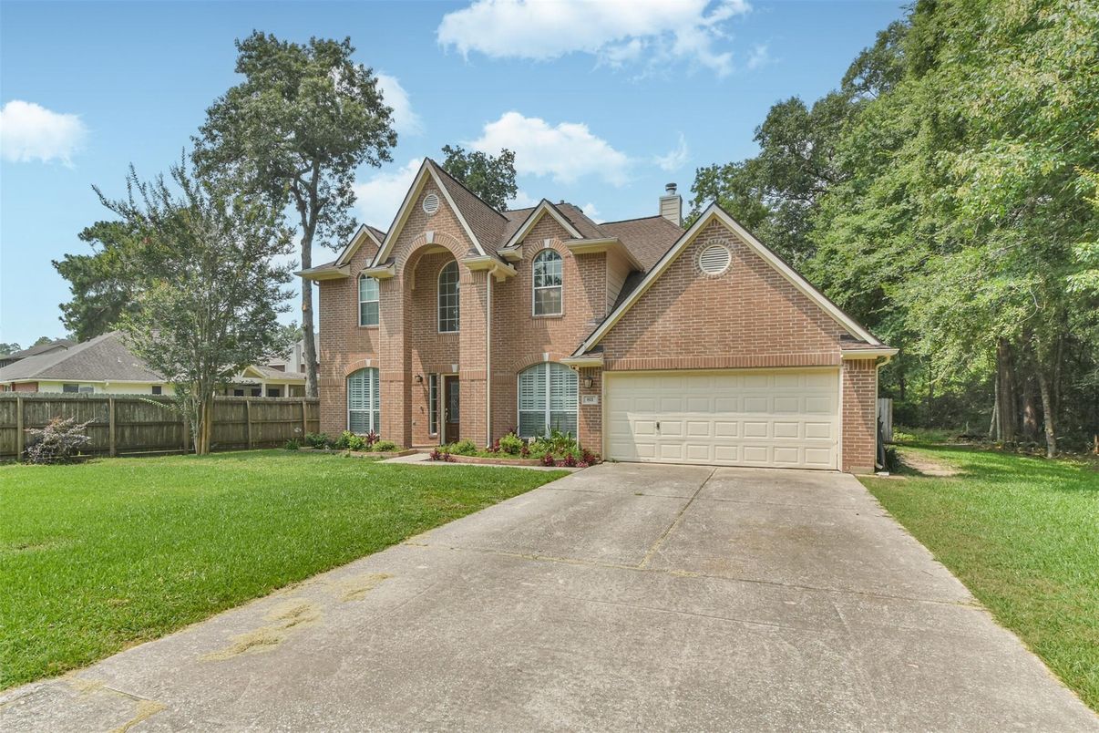 Attached, Backyard, Exterior, Facade, Brick Facade, Brick Traditional